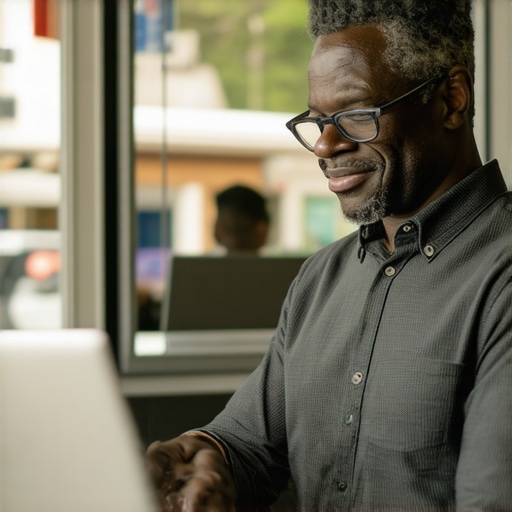 Engaging with Customer Reviews for Local SEO Business owner responding to reviews on a laptop in Garland