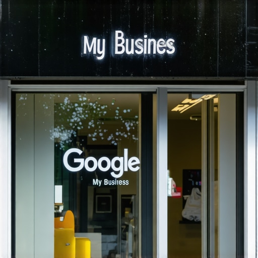 A storefront in Garland, Texas with visible Google My Business sign, inviting and professional
