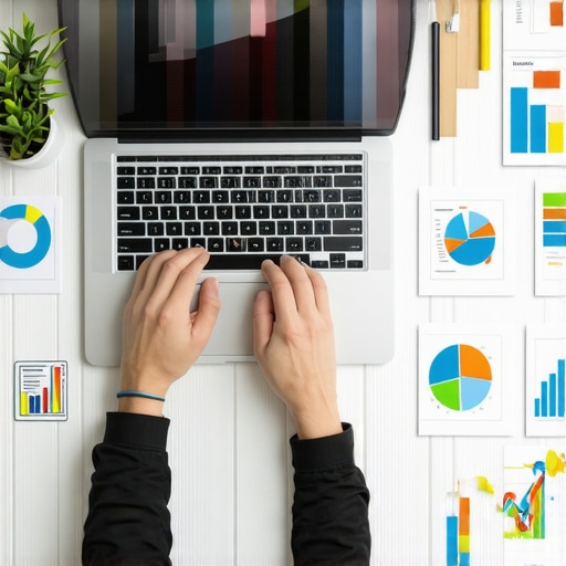 Person using SEO tools on laptop for Garland local SEO management.