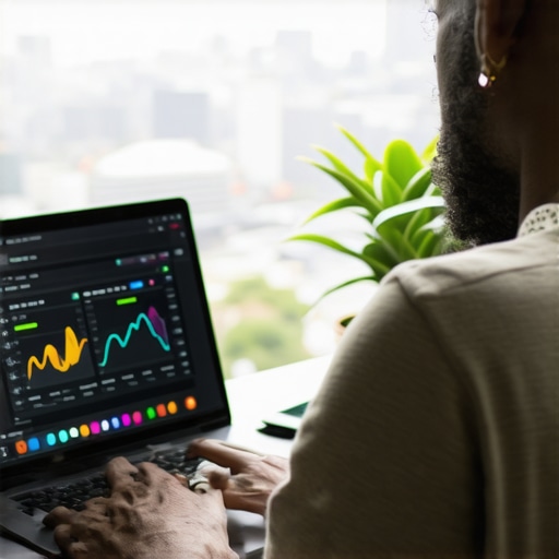 SEO Tools for Garland Local Marketing Person analyzing SEO data on a laptop with Garland cityscape