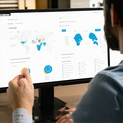 Analyzing Garland Local SEO Data Digital marketer reviewing local SEO analytics for Garland on a computer monitor.