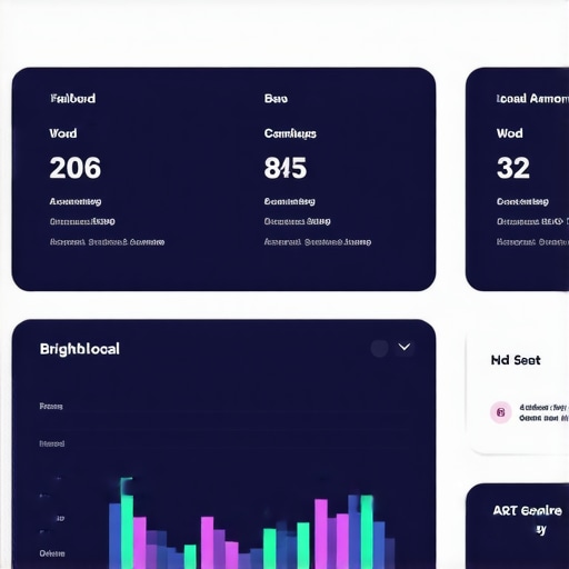 A screenshot showing local search rankings for Garland businesses on BrightLocal