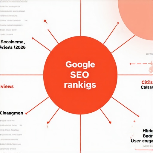 Infographic of local SEO signals affecting Google rankings in 2026.