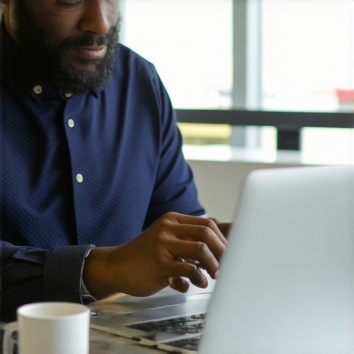 Optimizing your Garland GMB profile Business owner updating Google profile in Garland on laptop